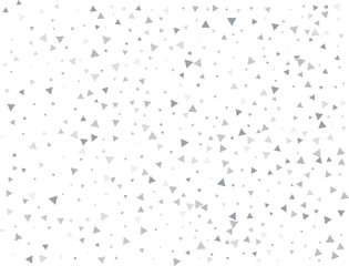 Festive Silver Triangular Confetti