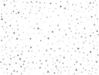 Festive Silver Triangular Confetti