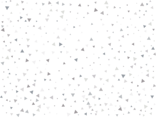 Festive Silver Triangular Confetti