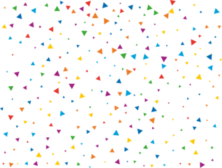 Fairy Rainbow Triangular Confetti