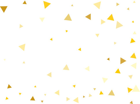 Gold Triangular Confetti