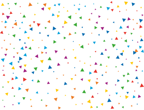 Fairy Rainbow Triangular Confetti