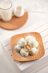 Milk dates,Milk jujube,milk powder wrapped jujube and almonds, casual snacks, yogurt snacks