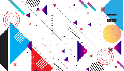 Abstract creative notebook cover template design. Geometric pattern background, vector abstract shapes and  lines art for covers, catalogs, posters  design