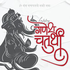 Festival of ganesh chaturthi social media post