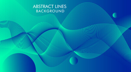 Wave Lines. Abstract Geometric Template.Flow Wavy Background in Minimal Style. Movement and 3d Effect. Dynamic Wave Illustration for Cover, Poster.