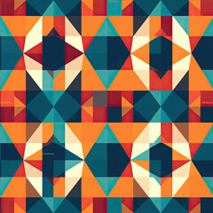 Geometric Harmony Clean and precise geometric shapes arranged in a balanced composition vector art AI Generated