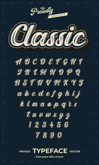 vintage retro alphabet font typography typeface