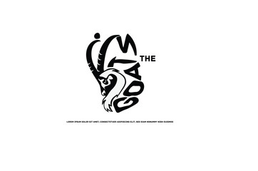 I Am The Goat Greatest Of All Time design for logo or t shirt