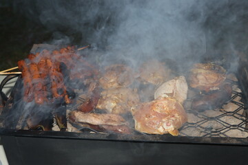 A picture of a BBQ party