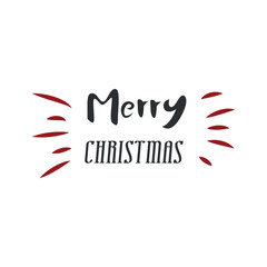 Merry Christmas. Vector logo. EPS 10