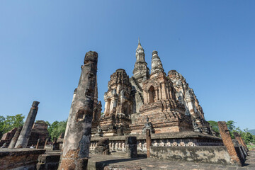 Fototapeta na wymiar Ancient temple in Sukhothai province Ps. Public Domain