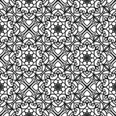 Ethnic Floral Seamless Pattern With Mandalas