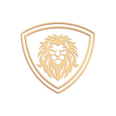 Obraz premium Lion Head Logo Design Template
