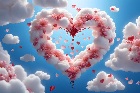 (Generative) AI
I thought it would be nice to have red heart clouds floating in the sky, so I drew them using the command.