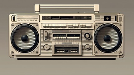 Fototapeta premium Retro boombox