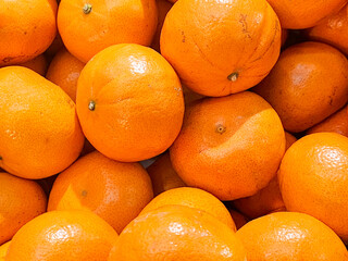 Group of oranges for sell in market