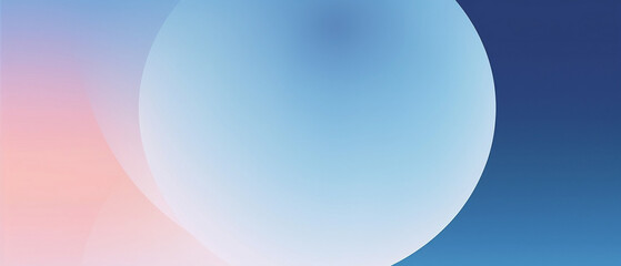 Gradientowe tło w przezroczyste koła - bańki mydlane. Kula 3d