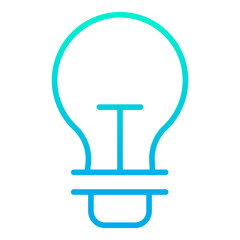 Outline gradient Bulb icon