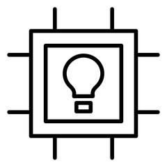 Outline Chip icon