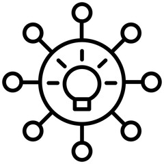 Outline Bulb icon
