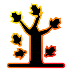 Autumn Tree Leafs Icon