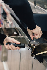 Barista Cafe Making Coffee Preparation Service Concept