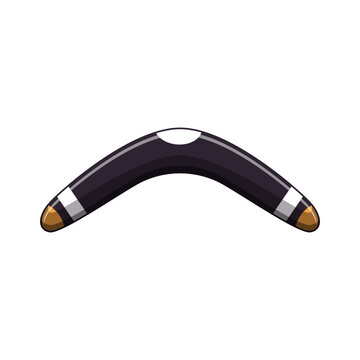 business boomerang cartoon. consequence kangaroo, plain curve, bumerang sky business boomerang sign. isolated symbol vector illustration