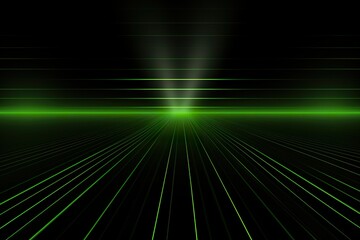Fototapeta na wymiar Background technology Gravitational field model, glowing lines green neon lines futuristic style.