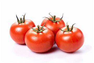 Tomatoes photo realistic illustration - Generative AI.