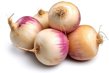 Fototapeta premium Turnips photo realistic illustration - Generative AI.