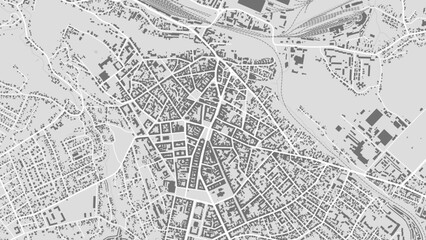 Fototapeta na wymiar Map of Chernivtsi city, Ukraine. Urban black and white poster. Road map with metropolitan city area view.