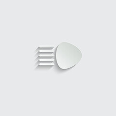 High beam car icon vector