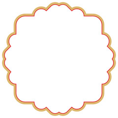 Japanese text box flat illustration