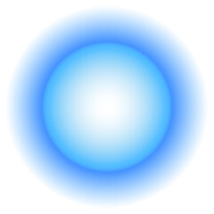 abstract blue round aura gradient, circle shape, blurred sphere, modern art harmony, inner peace and wellbeing concept design