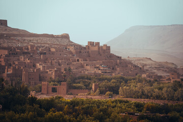 Fototapeta na wymiar Ait Benhaddou fortress town close to Ouarzazate in Morocco