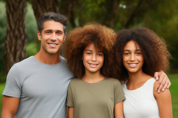 Obraz premium Harmonious Multicultural Family Outing
