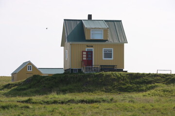 Obraz premium House on Flatey Island off the west coast of Iceland.