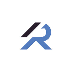 Letter R logo design element vector with creative concept