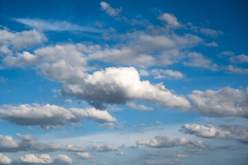 Beautiful white clouds on blue sky