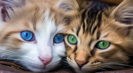 cat on the abstract background, cat face, close-up of cat face, cat portrait on background, looking cat