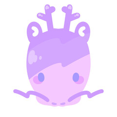 ゆるかわ系レトロな辰イラスト♪PNG