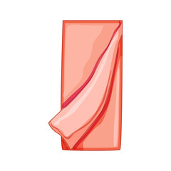 tablecloth kitchen towel cartoon. table napkin, texture cotton, textile mockup tablecloth kitchen towel sign. isolated symbol vector illustration