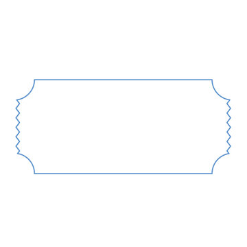 recommend clip art: Ticket shape outline illustration