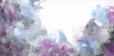 watercolor background . Watercolor Wet Background. Blue, purple, yellow, gray   .Watercolor abstract background. Hand painted watercolor background.