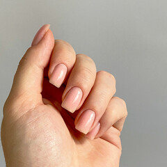 Natural Nude Nails Manicure