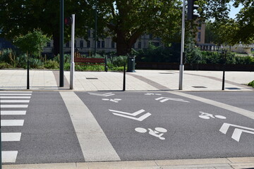 bike and pedestrian crossing