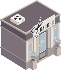 Isometric Store Barber