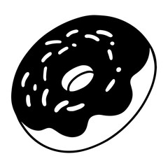 Doughnut cartoon illustration