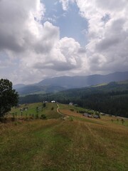 Obraz premium A trip to the mountains.